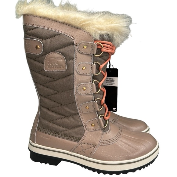 Sorel Tofino II Faux Fur Lined Waterproof Boot Women’s Omega Taupe Paradise pink - Picture 15 of 15